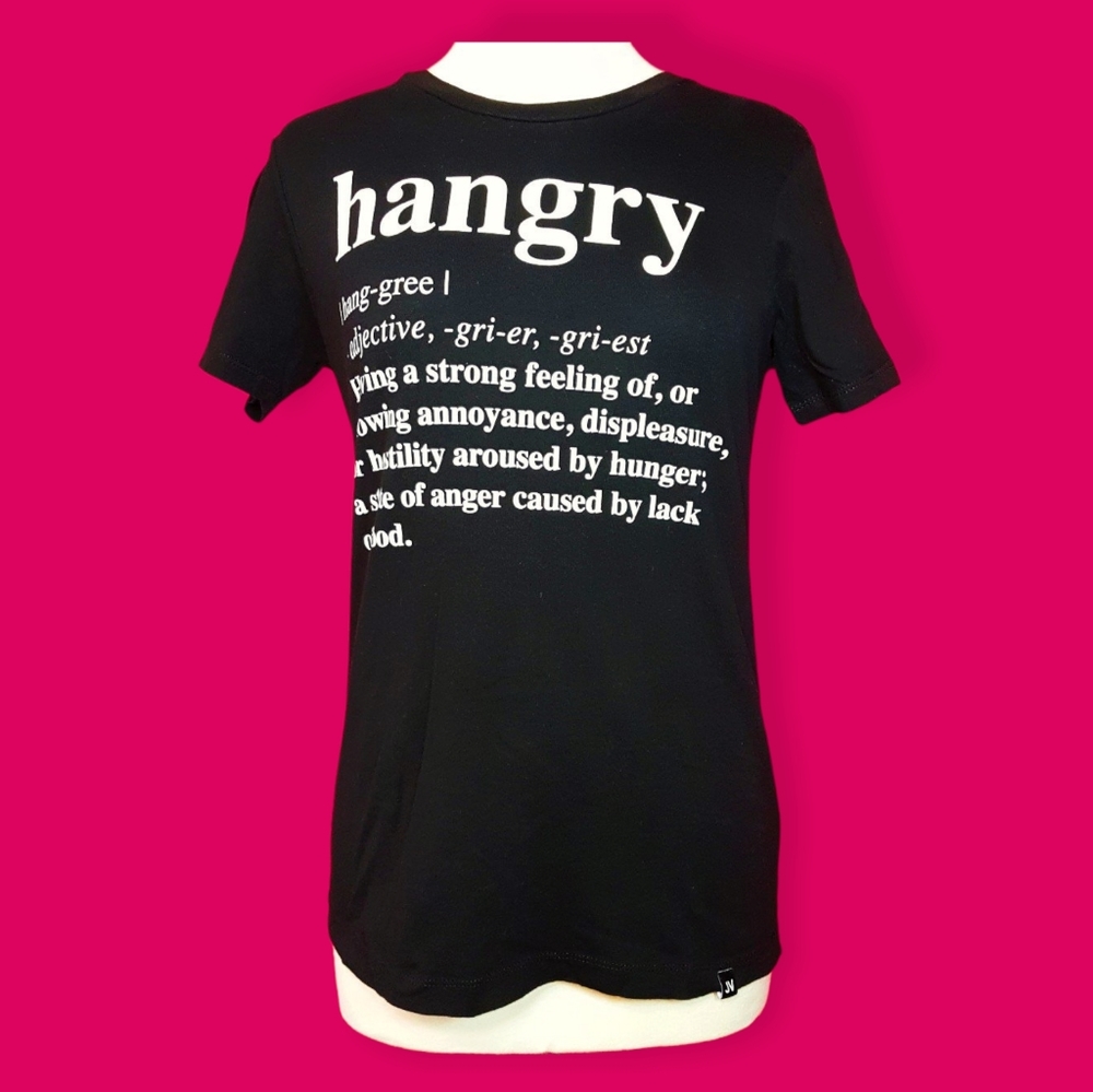 Black Zumiez "Hangry" Definition Graphic Tee